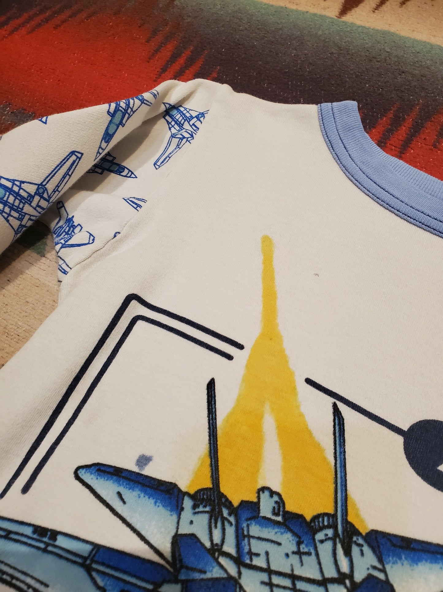 1980s/1990s Boxeroos F-14 Tomcat Jet Long Sleeve Kid's T-Shirt