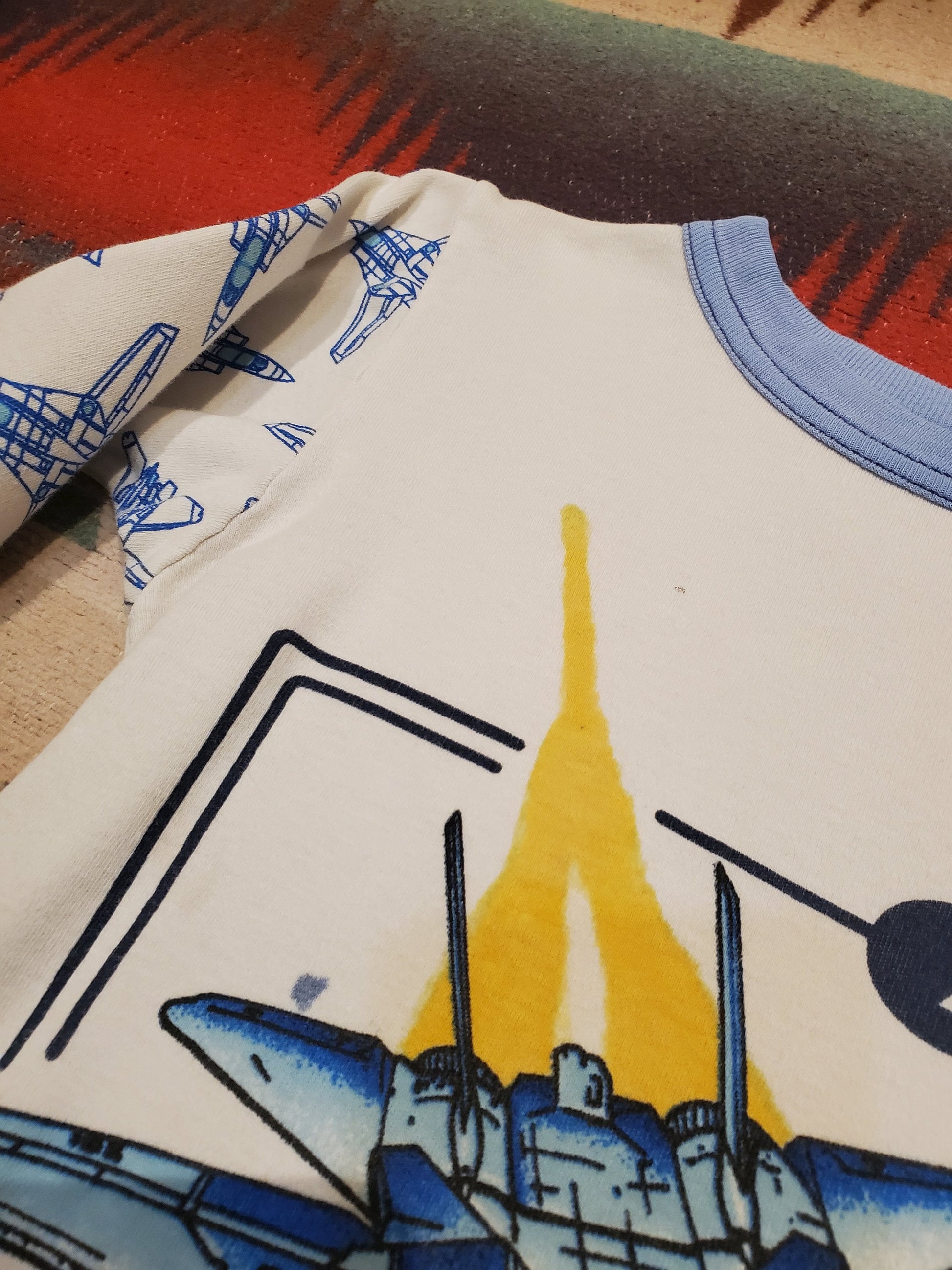1980s/1990s Boxeroos F-14 Tomcat Jet Long Sleeve Kid's T-Shirt