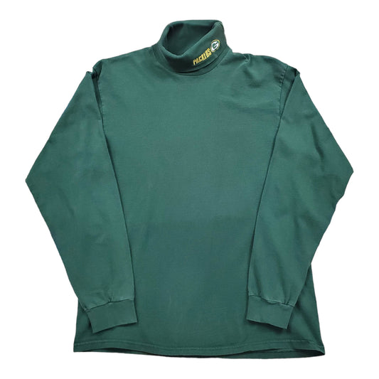 1990s/2000s Artex Green Bay Packers NFL Turtleneck Long Sleeve T-Shirt Size M