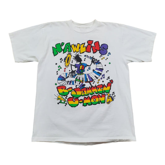 1990s 1994 New Orleans Jazz N'awlins Souvenir T-Shirt Made in USA Size L