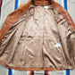 1970s/1980s Unbranded Light Brown Leather Jacket Size L