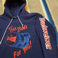 1980s Budweiser This Bud's for You! Long Sleeve Hooded T-Shirt Made in USA Size M