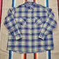 1990s American Edition Printed Cotton Flannel Shirt Made in USA Size XXL