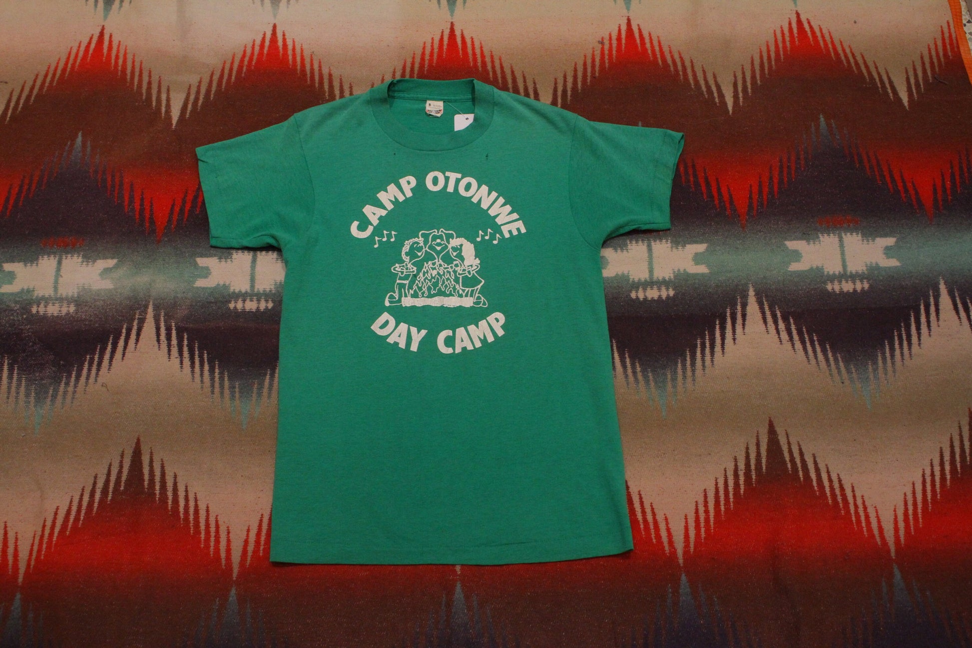 1980s Screen Stars Camp Otonwe Day Camp Westerville Ohio T-Shirt Made in USA Size XS