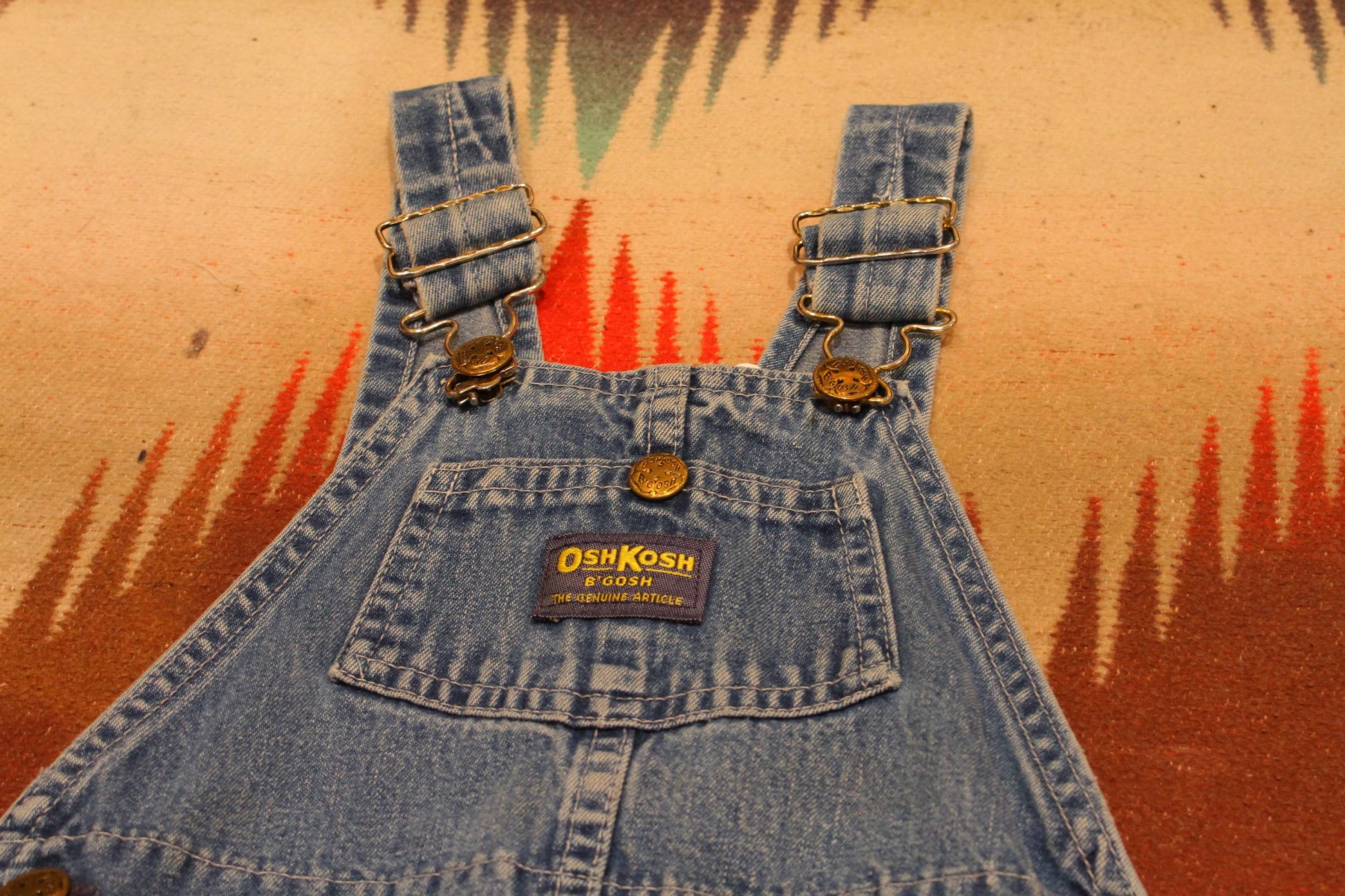 1990s OshKosh B'Gosh Denin Overalls Kid's Jeans Made in USA