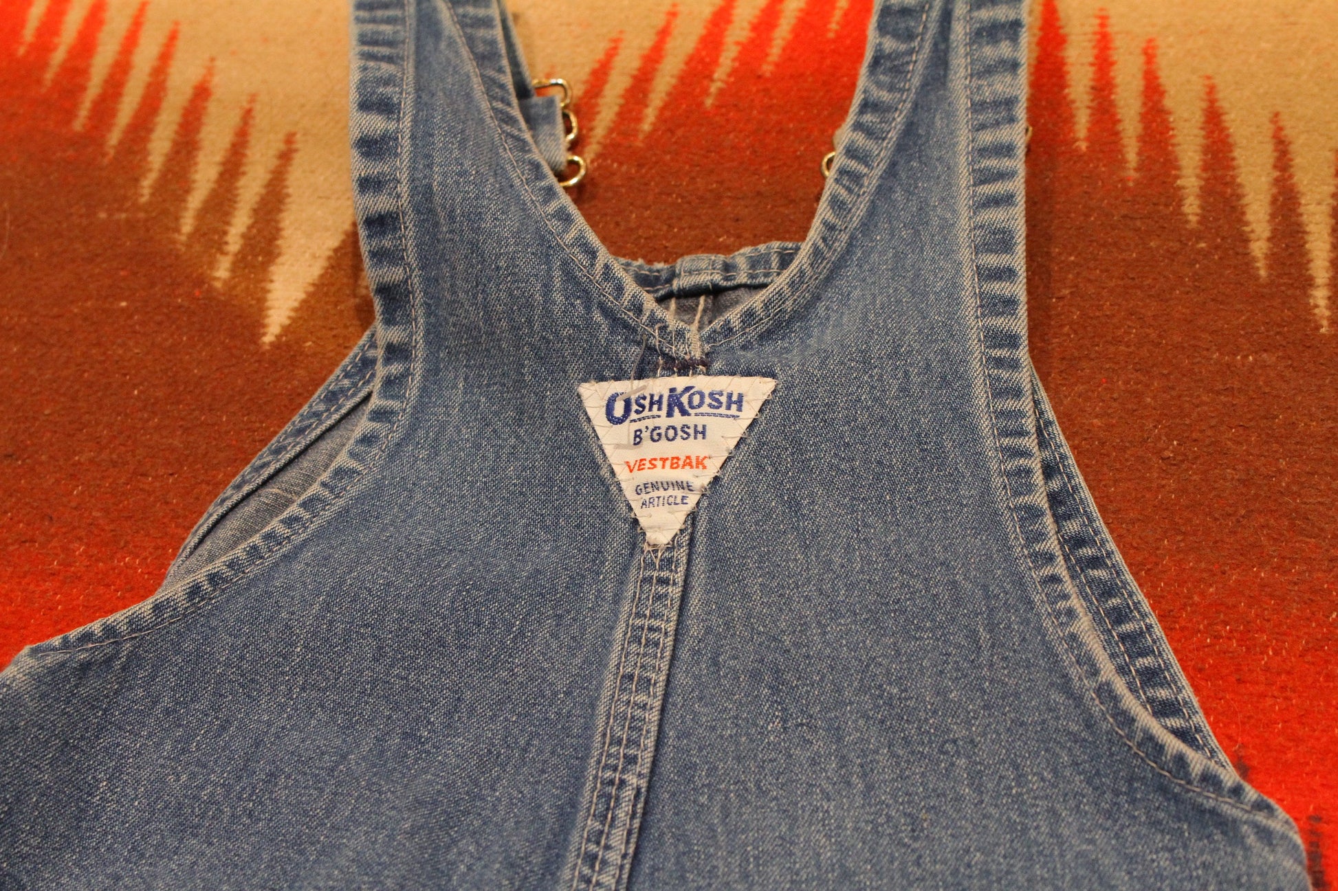 1990s OshKosh B'Gosh Denin Overalls Kid's Jeans Made in USA