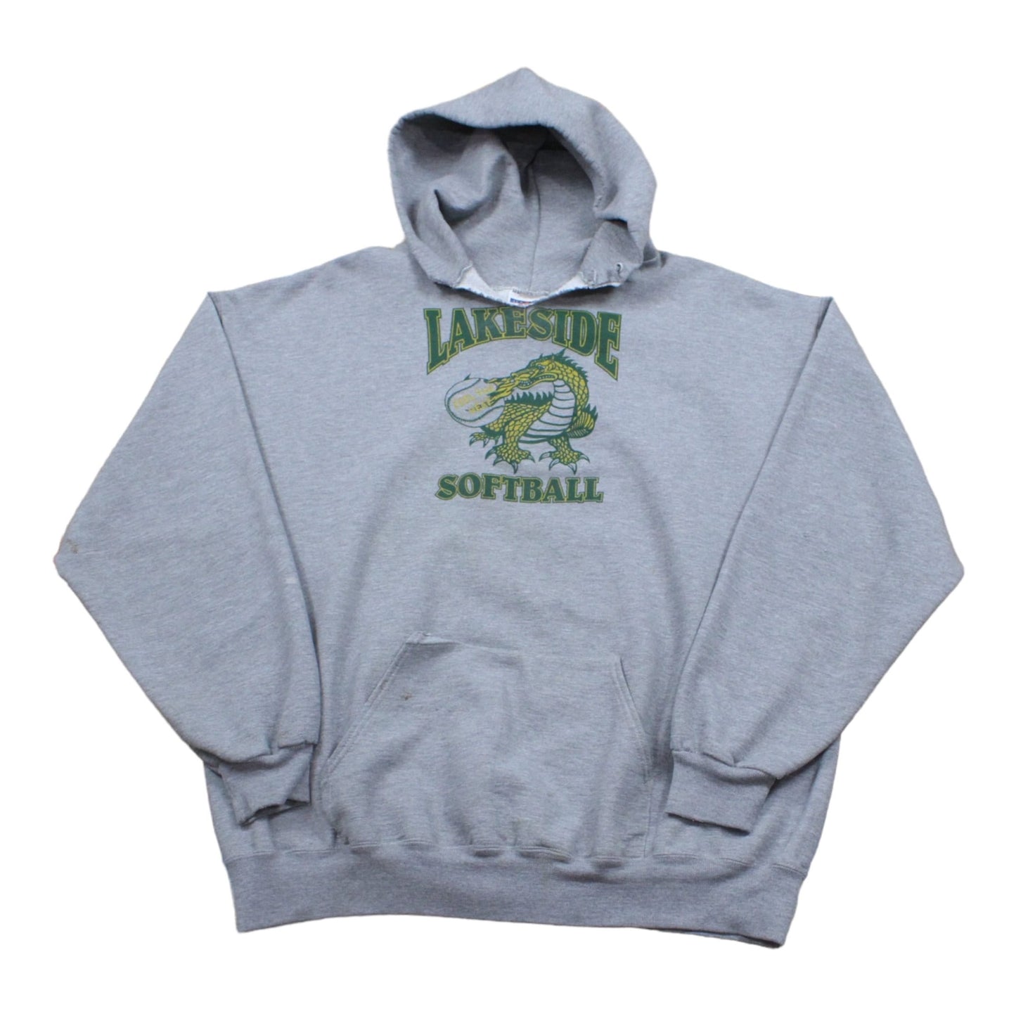 1990s Jerzees Lakeside Dragons Softball Hoodie Sweatshirt Size XXL