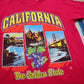 1990s Screen Stars California The Golden State Souvenir T-Shirt Made in USA Size M