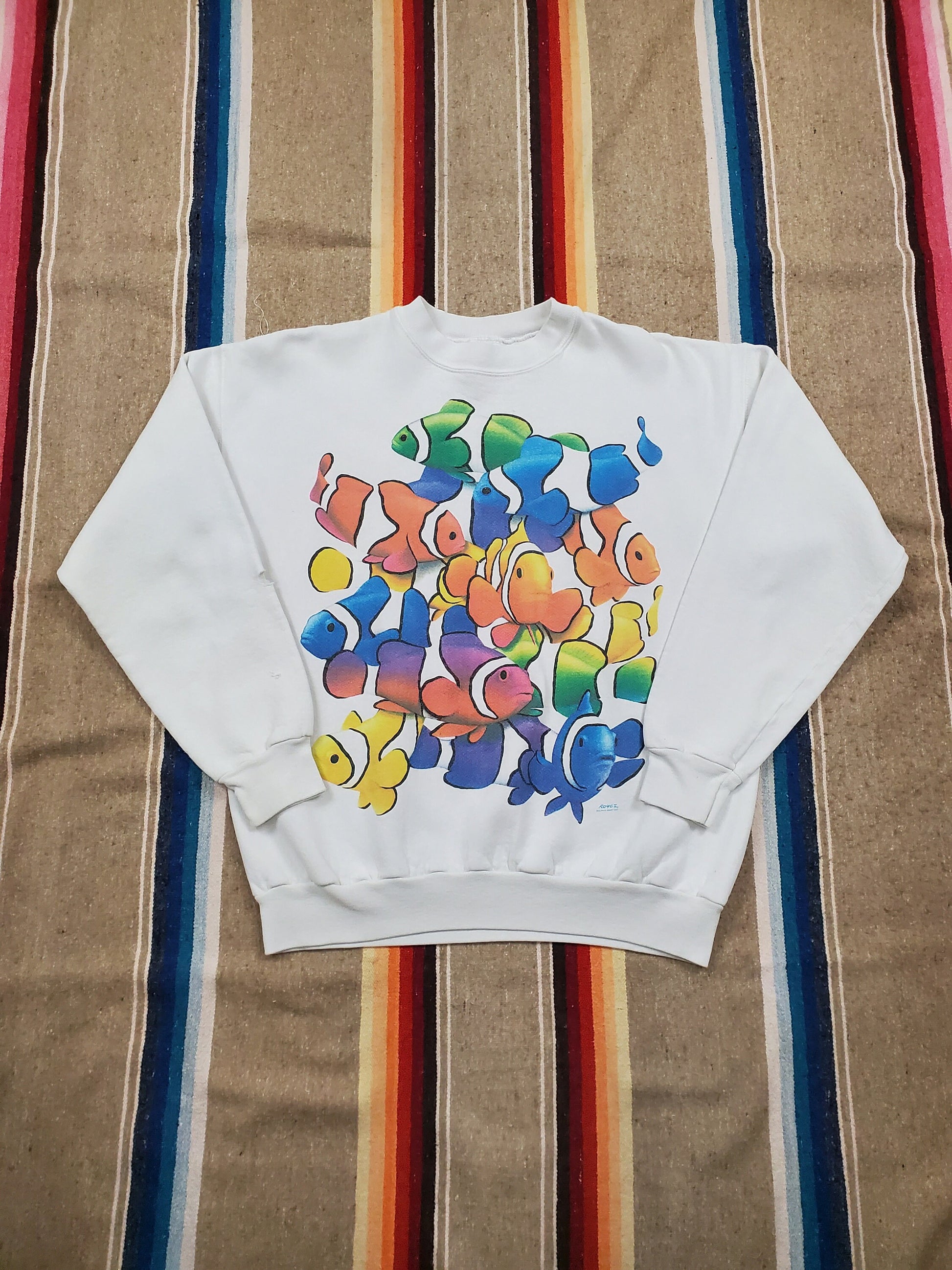 1990s Hanes Clown Fish Sweatshirt Size M