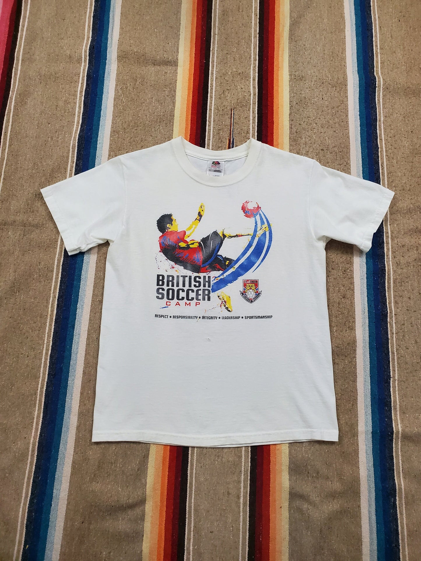 2000s British Soccer Camp T-Shirt Size XS/S