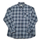 2010s Boston Traders Button Down Grey Plaid Flannel Shirt Size L