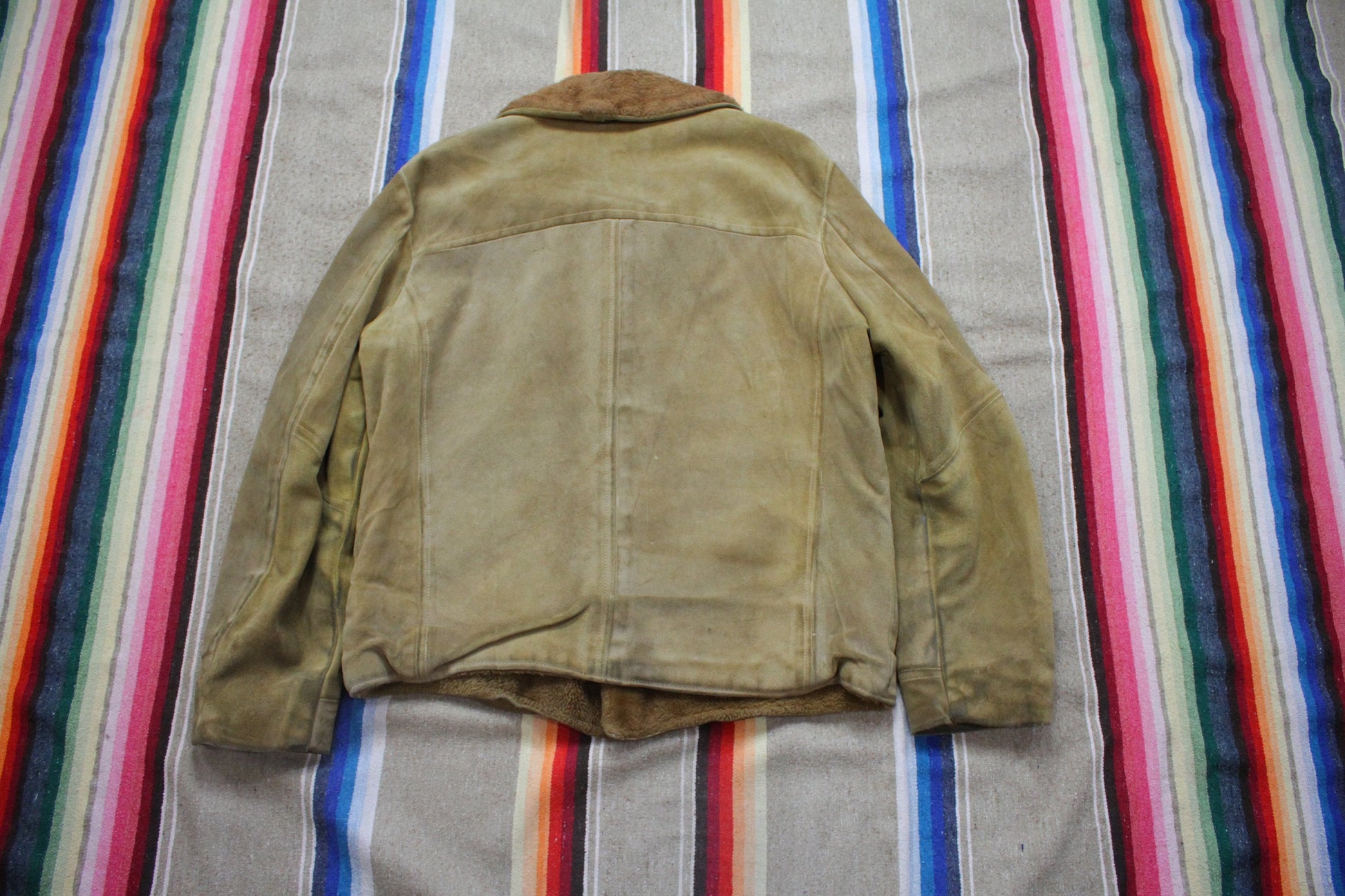 1960s/1970s Penneys Shearling Leather Jacket Size L/XL