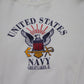 1980s Tee Jays United States Navy Recruit Training Command Great Lakes Illinois Made in USA Size L/XL