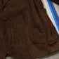 1970s Brown Suede Blazer Jacket Size M/L