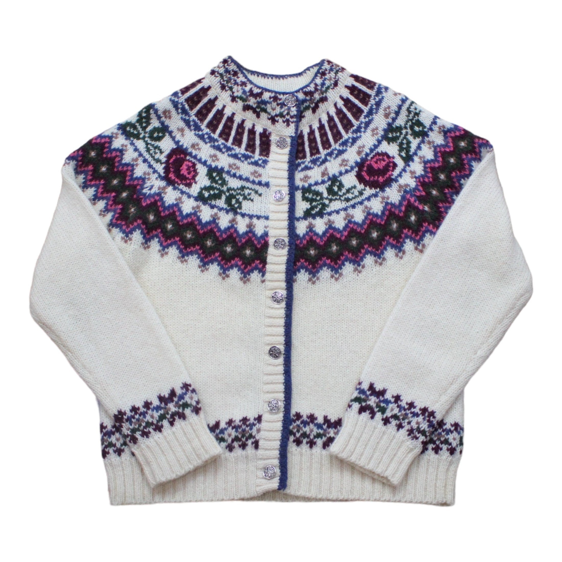 1990s Woolrich Woman Mohair Wool Blend Knit Cardigan Sweater Women s S People s Champ Vintage