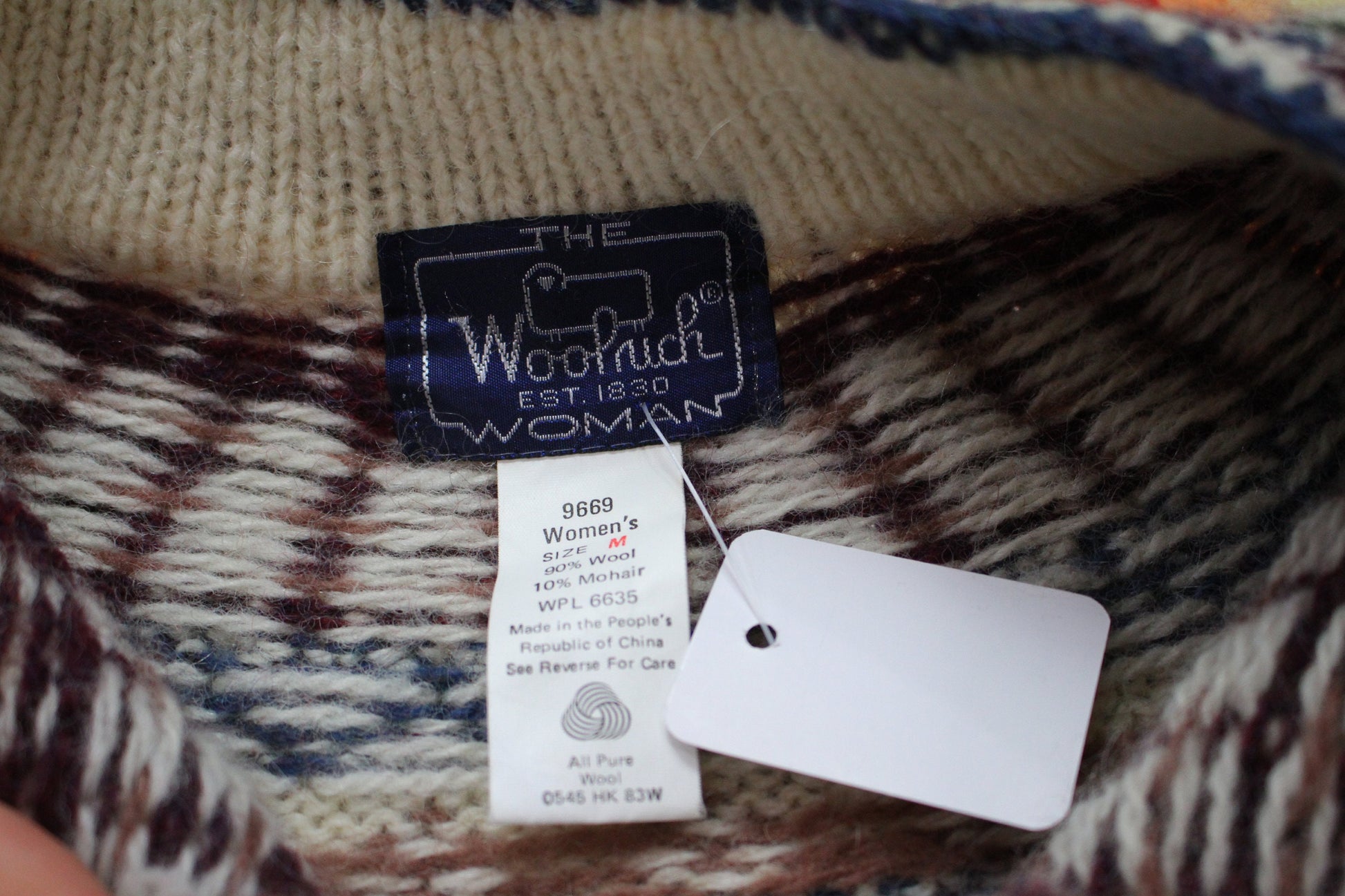 1990s Woolrich Woman Mohair Wool Blend Knit Cardigan Sweater Women's Size L/XL