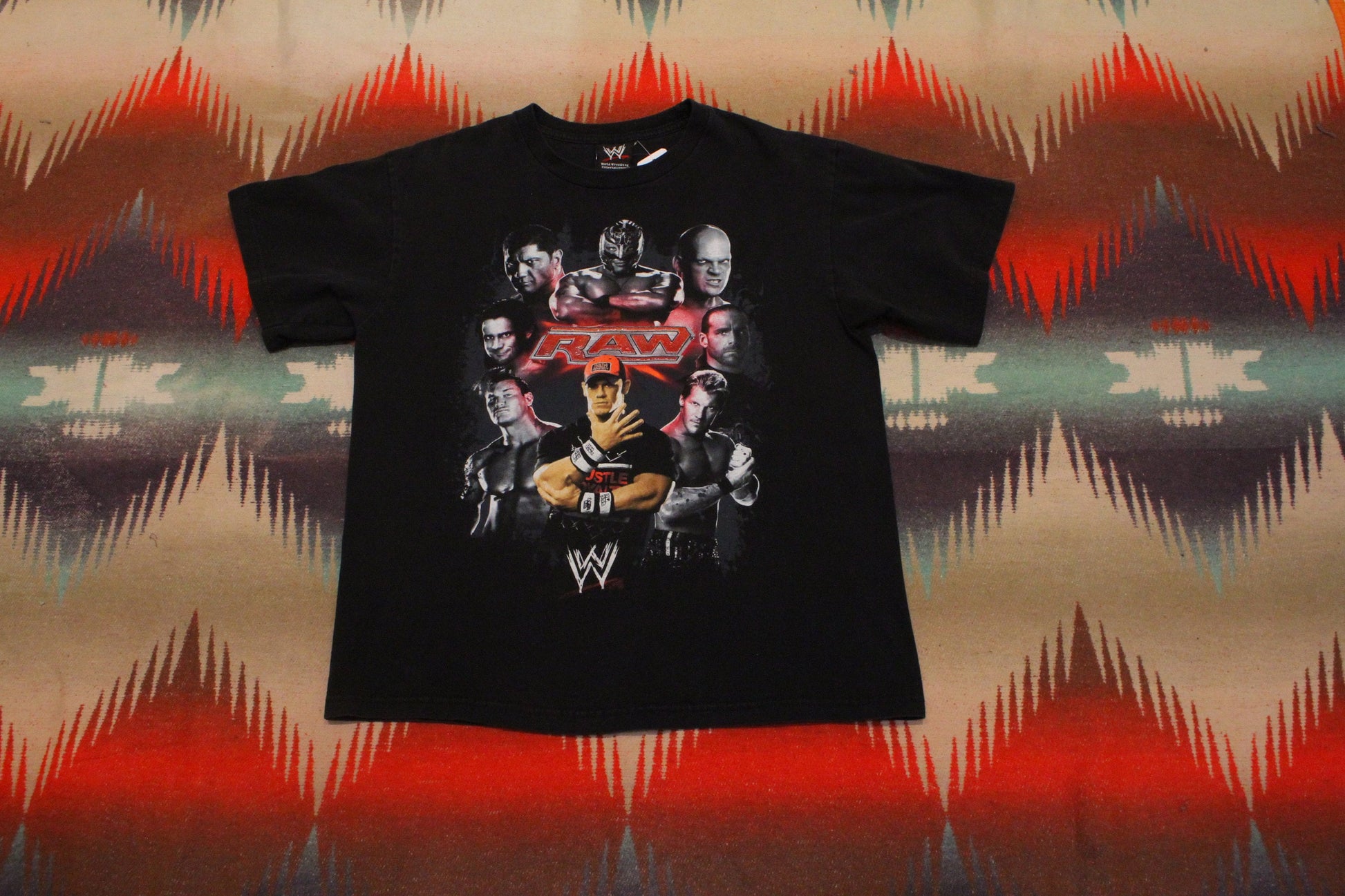 2000s 2007 WWE Raw John Cena Wrestling T-Shirt Size S