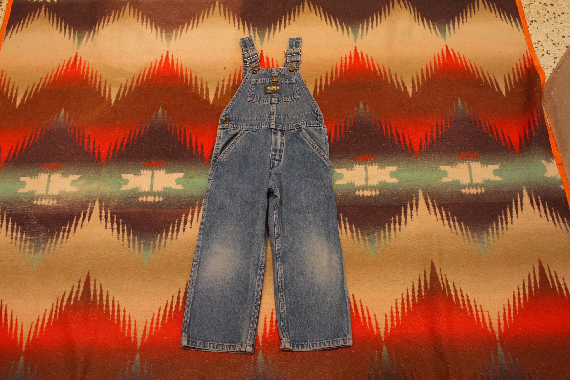 1990s OshKosh B'Gosh Denin Overalls Kid's Jeans Made in USA