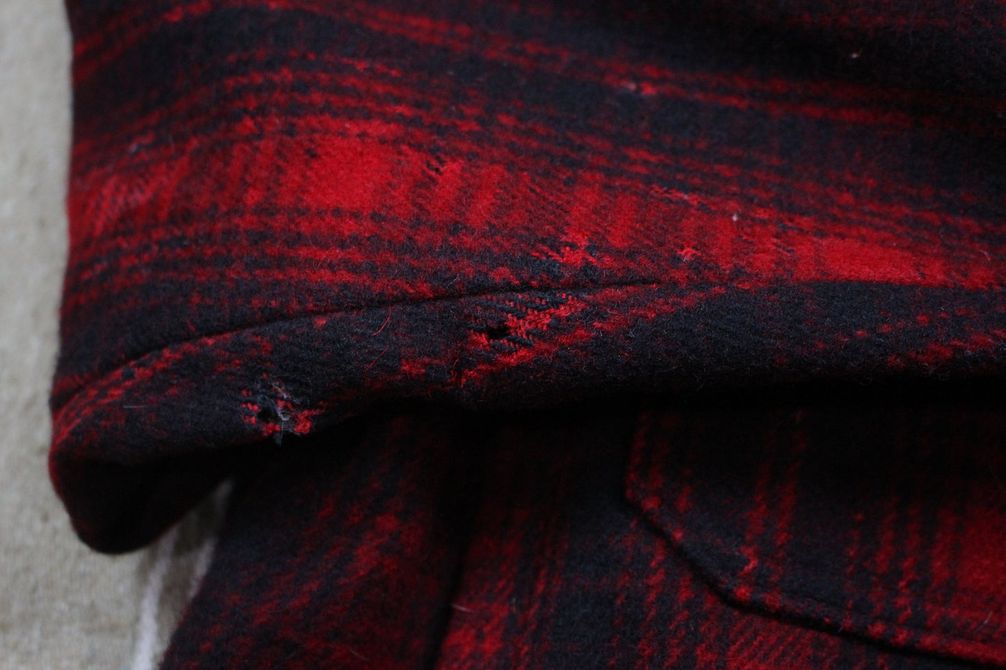 1970s Woolrich Red Plaid Wool Hunting Jacket Made in USA Size XL