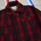 1970s Woolrich Red Plaid Wool Hunting Jacket Made in USA Size XL