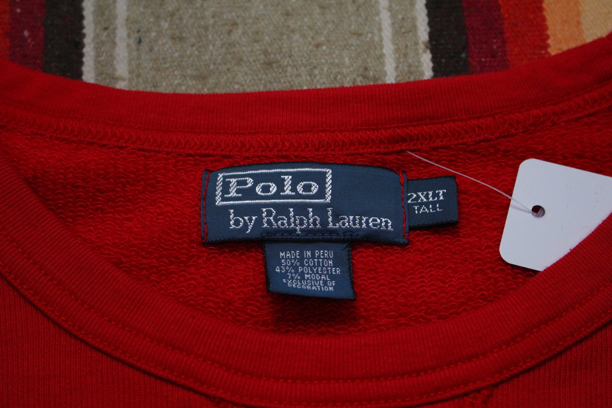 1990s Polo Ralph Lauren Lightweight Logo Sweatshirt Size XXL/3XL