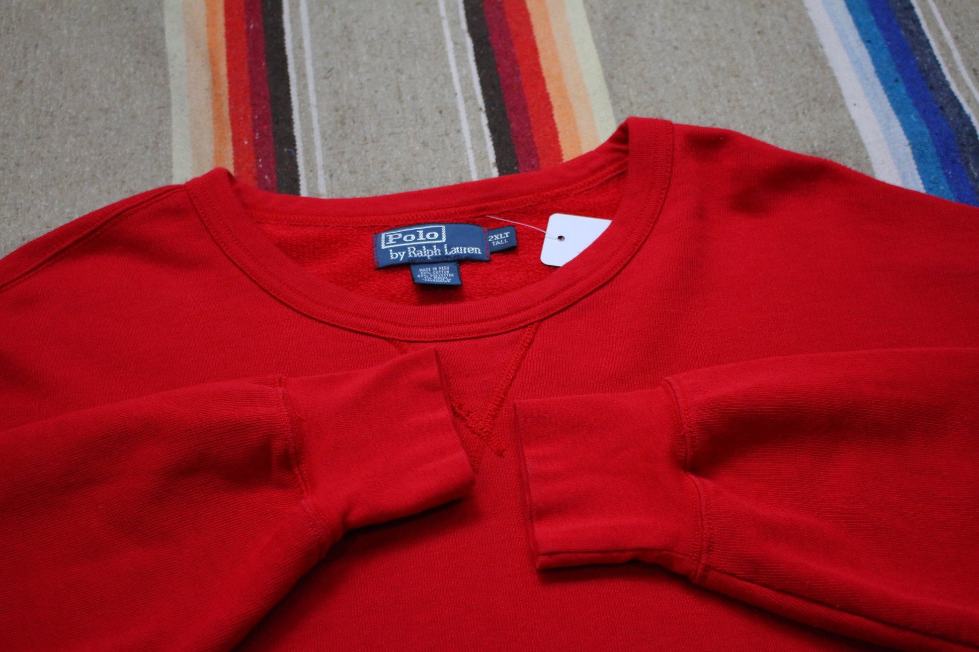 1990s Polo Ralph Lauren Lightweight Logo Sweatshirt Size XXL/3XL