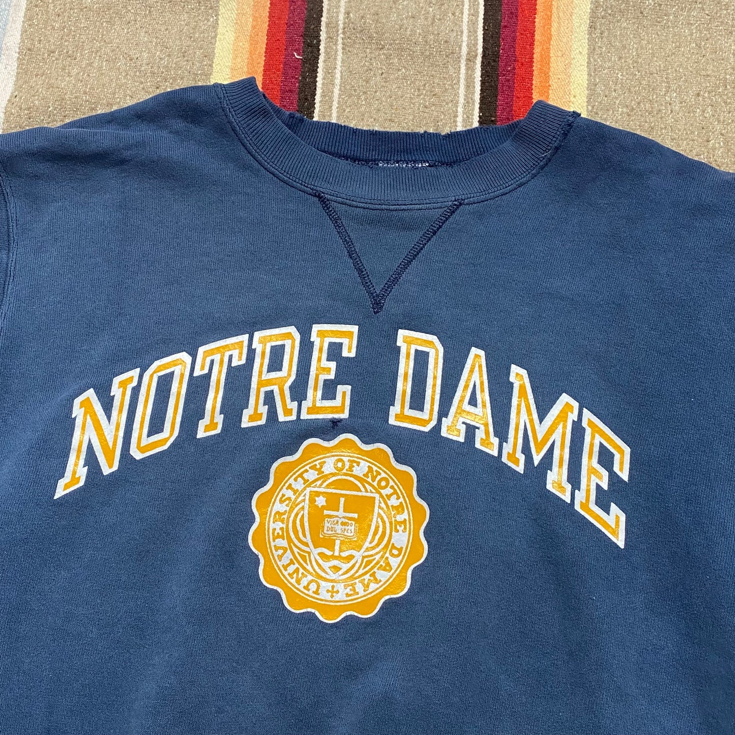 1980s Champion Notre Dame Sweatshirt Made in USA Size L
