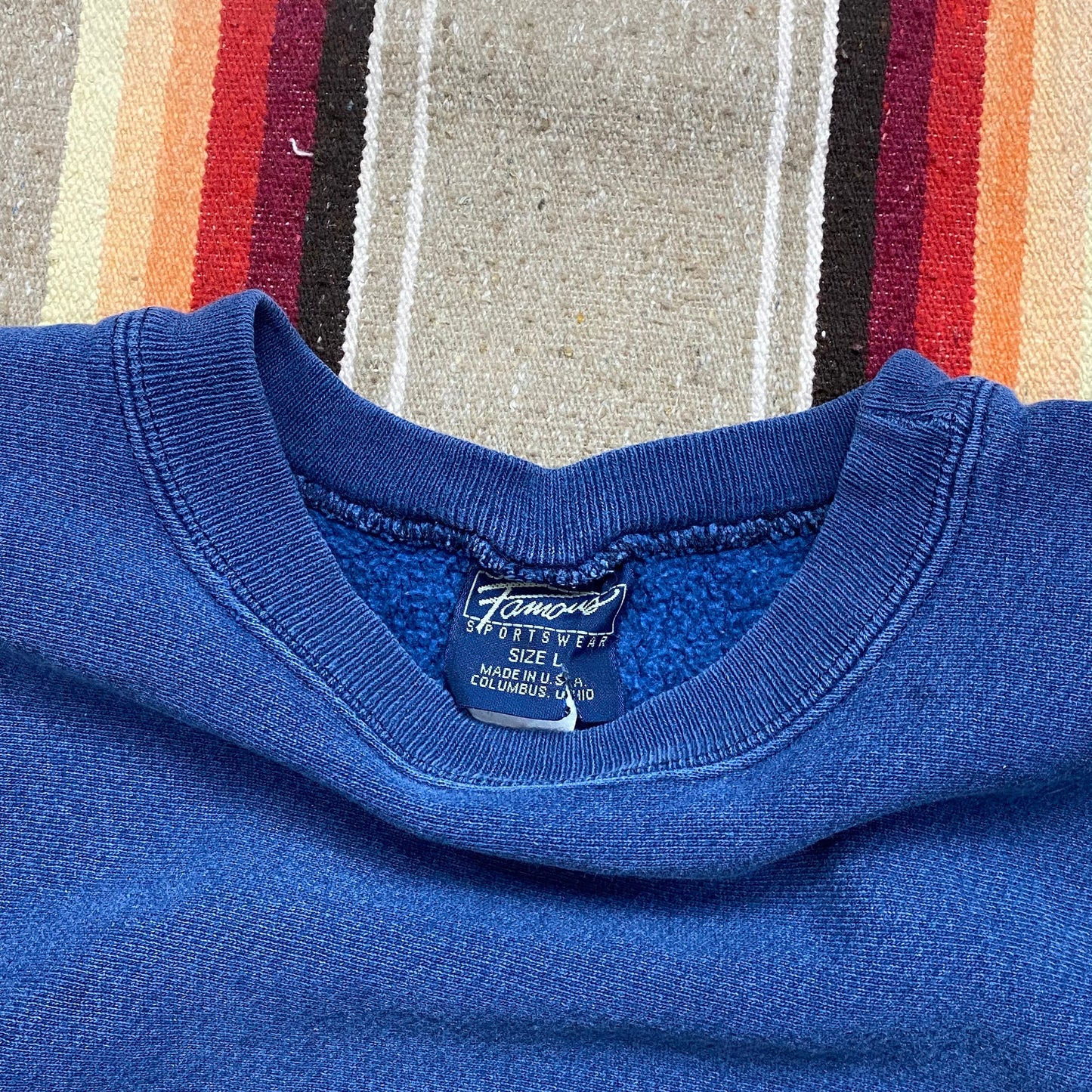 1980s/1990s Famous Sportswear Reverse Weave Style Sweatshirt Made in USA Size L