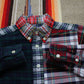1990s/2000s Chaps Ralph Lauren Plaid Button Down Kid's Shirt