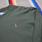 2000s Polo Ralph Lauren Olive Green Longsleeve T-Shirt Size XL