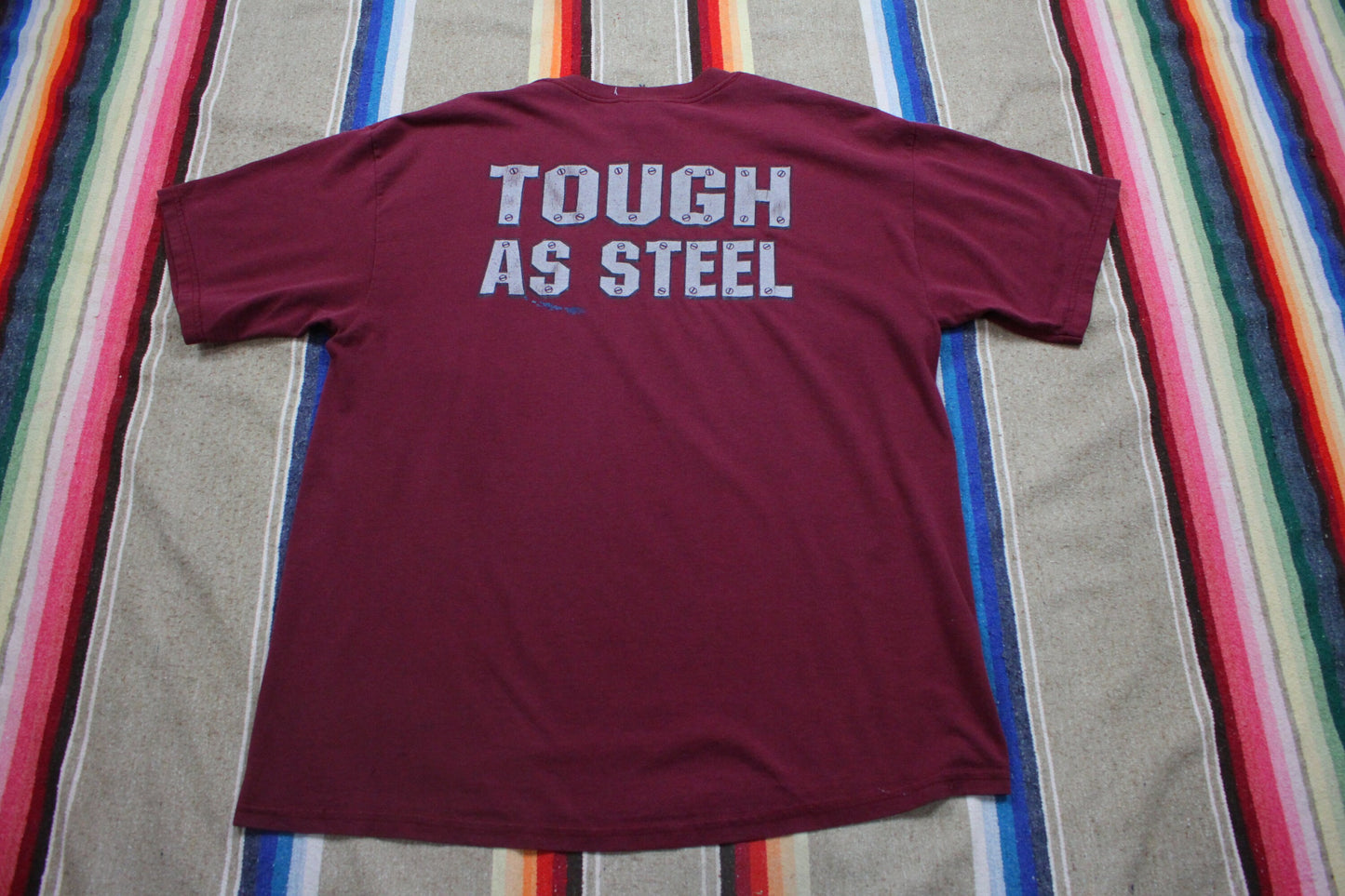 2000s Clarke Wrestling Tough as Steel T-Shirt Size L