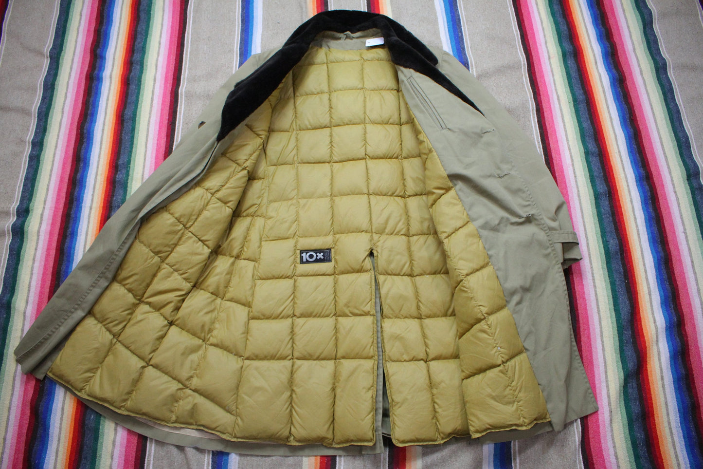 1960s/1970s 10X Goose Down Car Coat Made in USA Size L/XL