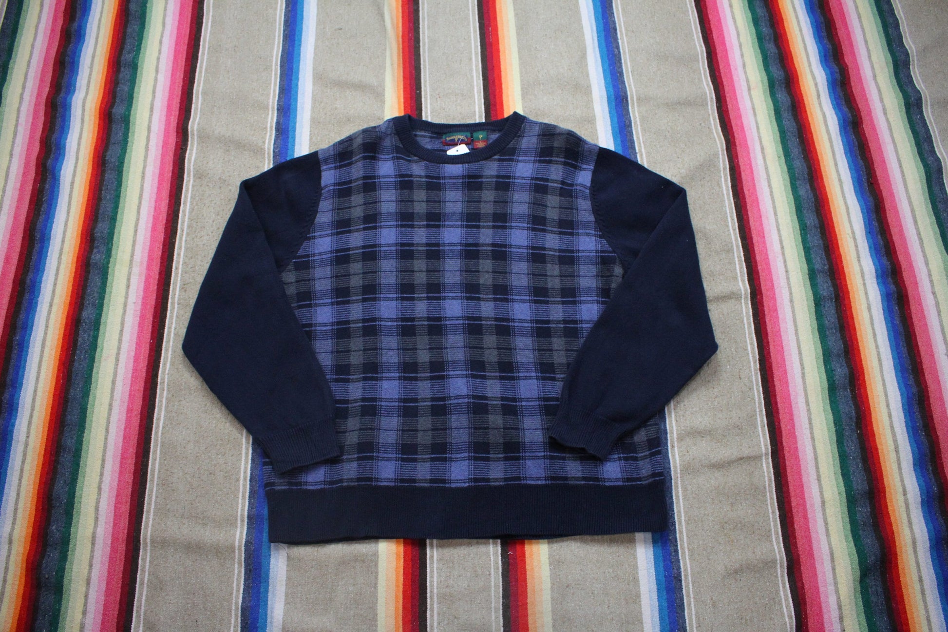 1990s Saddlebred Cotton Knit Sweater Size XL