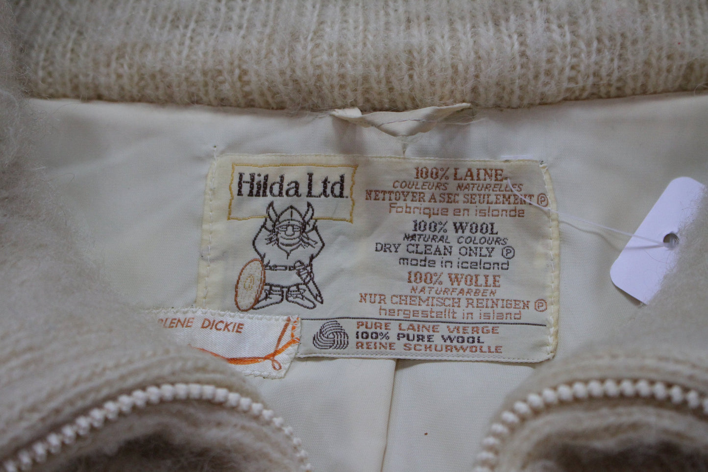 1960s/1970s Hilda Iceland Wool Knit Jacket Women's Size L