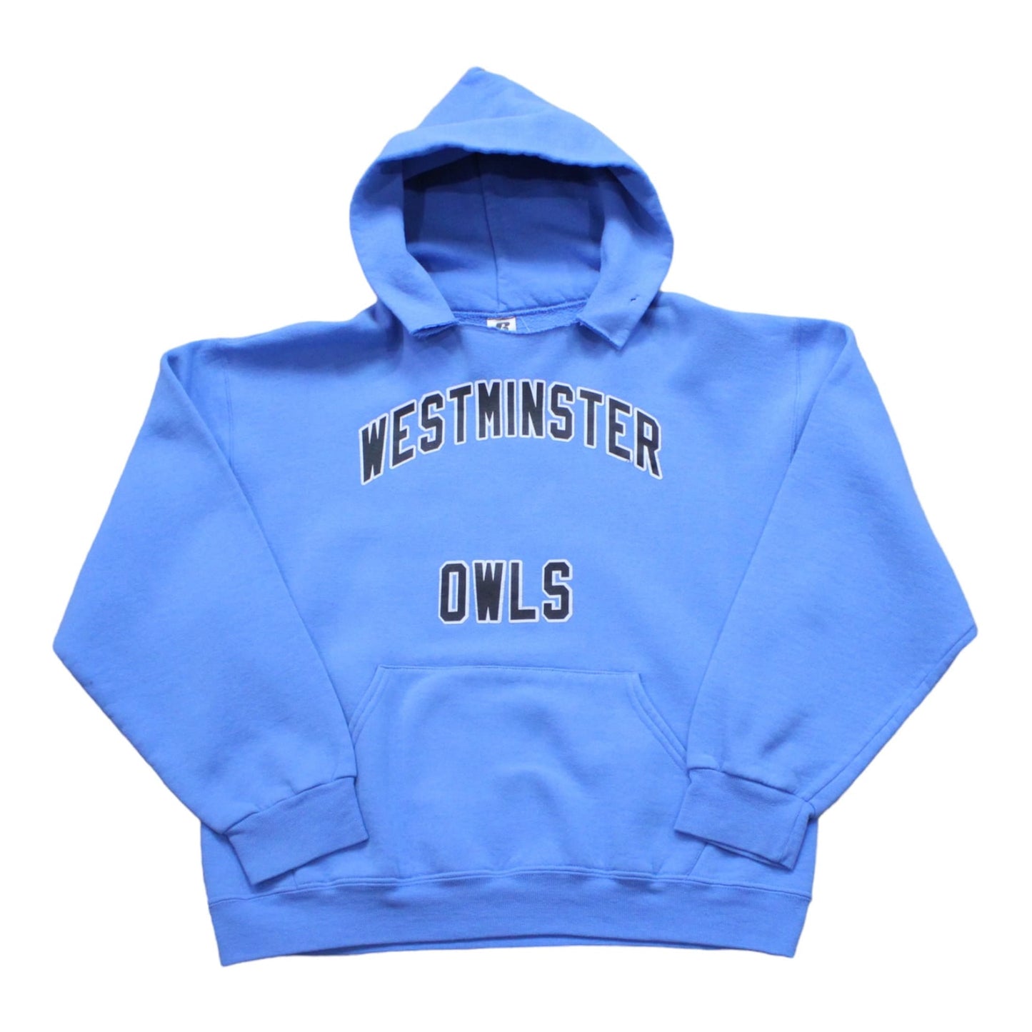 2000s Russell Athletic Westminster Owls Hoodie Sweatshirt Size M
