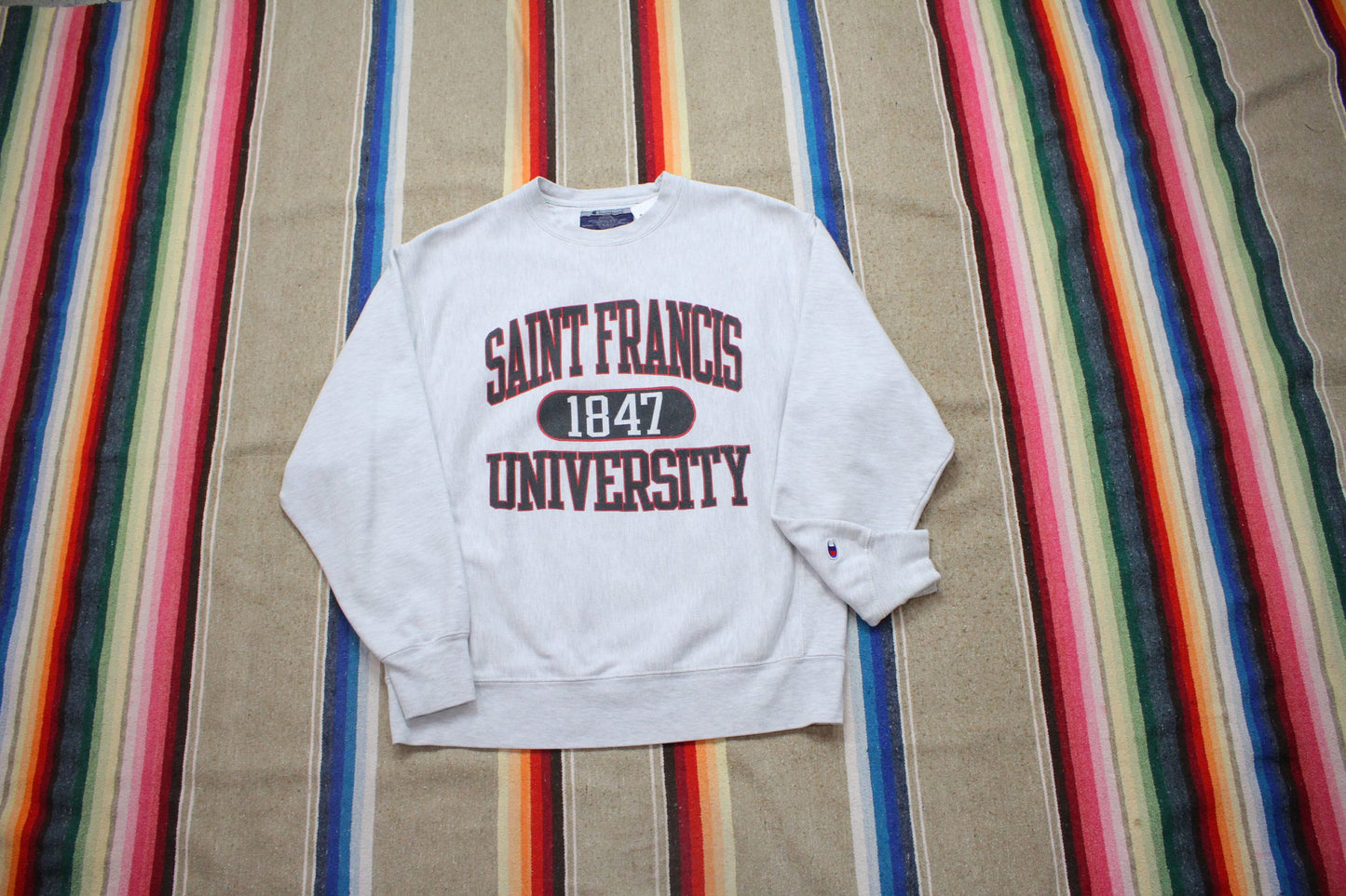 2000s Champion Saint Francis University Reverse Weave Sweatshirt Size M/L