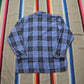 1990s Whispers Blue Plaid Sleep Shirt Size L