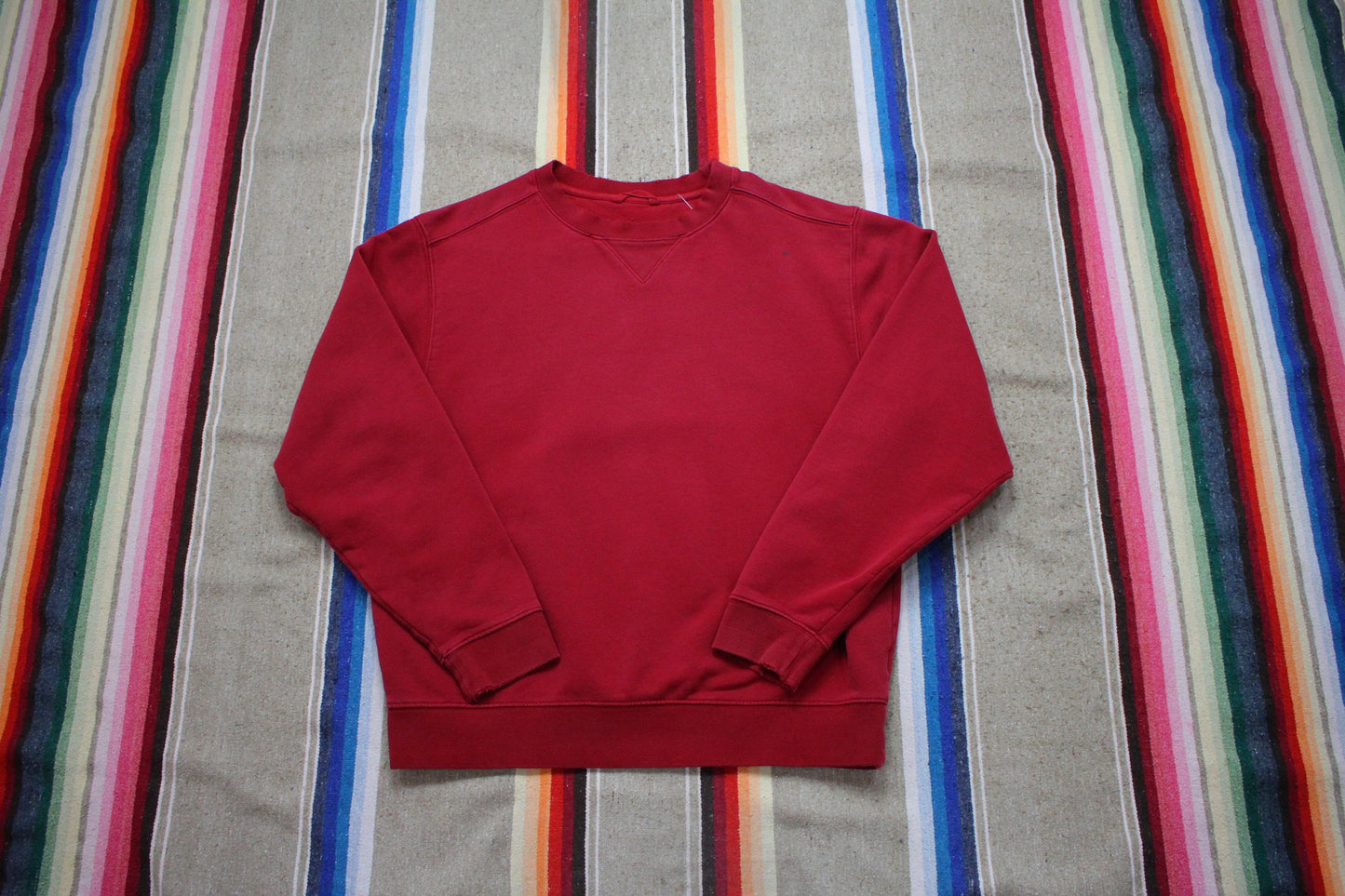 2000s LL Bean Red Blank Sweatshirt Size L