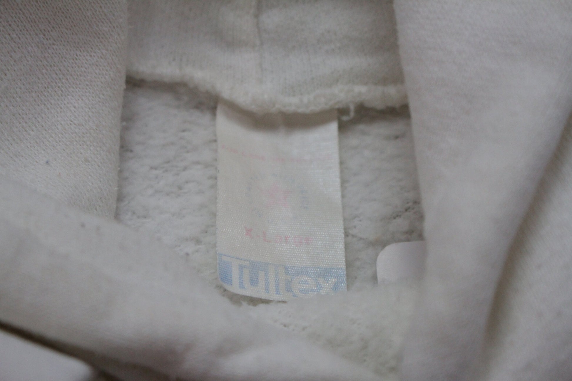 1980s Tultex VA-55 Warhorses Raglan Hoodie Sweatshirt Made in USA Size M/L