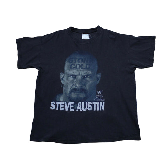 1990s 1998 Ultra by Sogo Stone Cold Steve Austin WWF Wrestling T-Shirt Size L