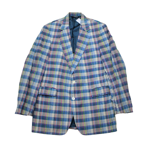 1980s/1990s Brookford Classic Plaid Blazer Jacket Size L