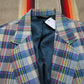 1980s/1990s Brookford Classic Plaid Blazer Jacket Size L