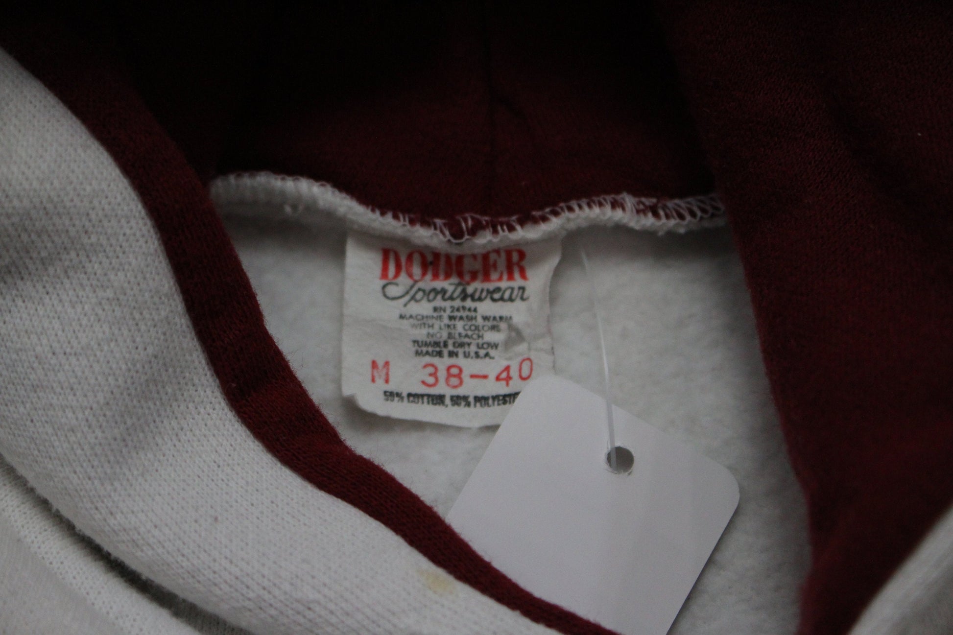 1980s Dodger Sportswear University of Minnesota Golden Gophers Hoodie Sweatshirt Made in USA Size S