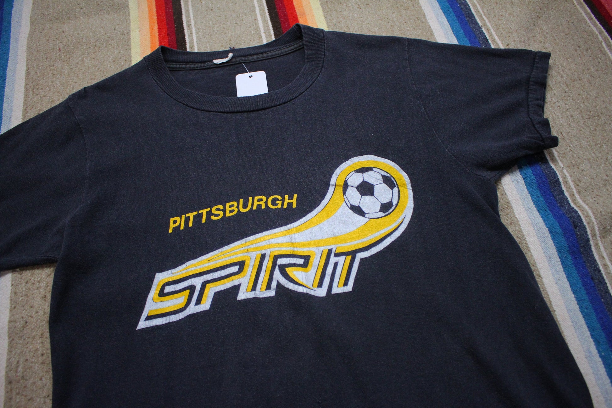 1980s Pittsburgh Spirit Long John Silver's MISL Major Indoor Soccer League MLS T-Shirt Size S